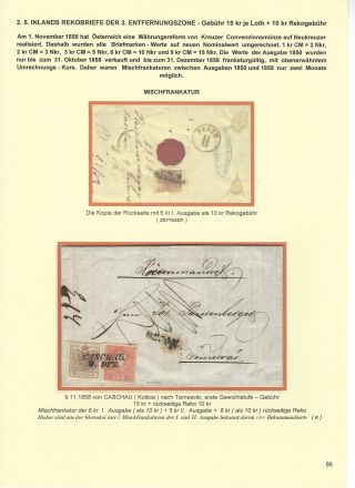 RAKOUSKÁ POŠTA NA ÚZEMÍ DNEŠNÍHO SLOVENSKA 1850-67 – list 66