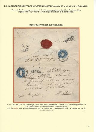 RAKOUSKÁ POŠTA NA ÚZEMÍ DNEŠNÍHO SLOVENSKA 1850-67 – list 67