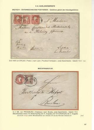 RAKOUSKÁ POŠTA NA ÚZEMÍ DNEŠNÍHO SLOVENSKA 1850-67 – list 69