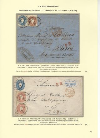 RAKOUSKÁ POŠTA NA ÚZEMÍ DNEŠNÍHO SLOVENSKA 1850-67 – list 70