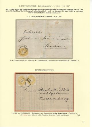 RAKOUSKÁ POŠTA NA ÚZEMÍ DNEŠNÍHO SLOVENSKA 1850-67 – list 74