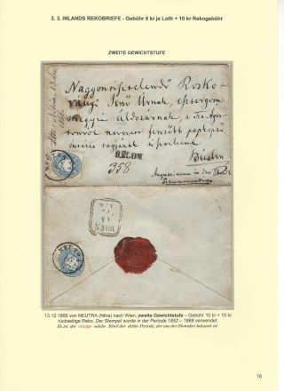 RAKOUSKÁ POŠTA NA ÚZEMÍ DNEŠNÍHO SLOVENSKA 1850-67 – list 78