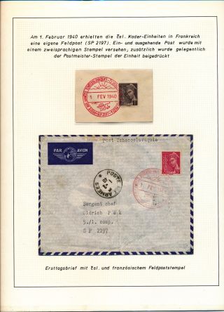 CZECHOSLOVAK MILITARY POST 1936-1945 – sheet 36