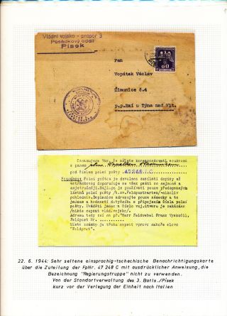 ČESKOSLOVENSKÉ VOJENSKÉ POŠTY 1936-1945 – list 145