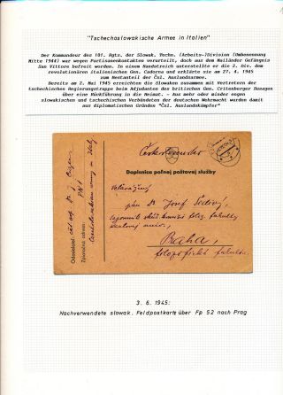ČESKOSLOVENSKÉ VOJENSKÉ POŠTY 1936-1945 – list 180