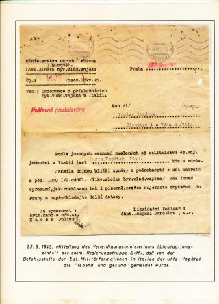 ČESKOSLOVENSKÉ VOJENSKÉ POŠTY 1936-1945 – list 183