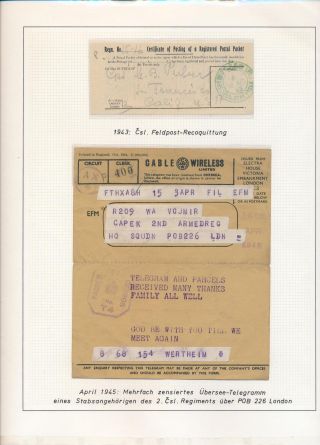 ČESKOSLOVENSKÉ VOJENSKÉ POŠTY 1936-1945 – list 206