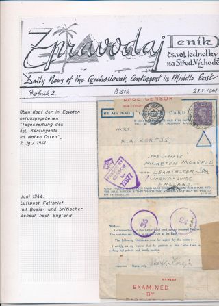 ČESKOSLOVENSKÉ VOJENSKÉ POŠTY 1936-1945 – list 281