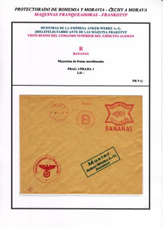 PROTEKTORÁT ČECHY A MORAVA - VÝPLATNÍ OTISKY - VZORCE – list 11