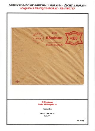 PROTECTORATE OF BOHEMIA AND MORAVIA - METER STAMPS - SPECIMENS – sheet 61
