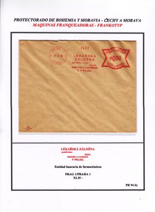 PROTECTORATE OF BOHEMIA AND MORAVIA - METER STAMPS - SPECIMENS – sheet 64