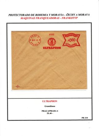 PROTECTORATE OF BOHEMIA AND MORAVIA - METER STAMPS - SPECIMENS – sheet 76