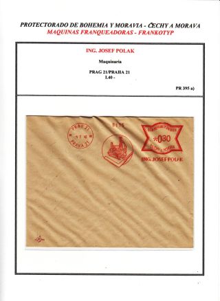 PROTECTORATE OF BOHEMIA AND MORAVIA - METER STAMPS - SPECIMENS – sheet 81