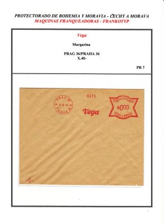 PROTECTORATE OF BOHEMIA AND MORAVIA - METER STAMPS - SPECIMENS – sheet 88