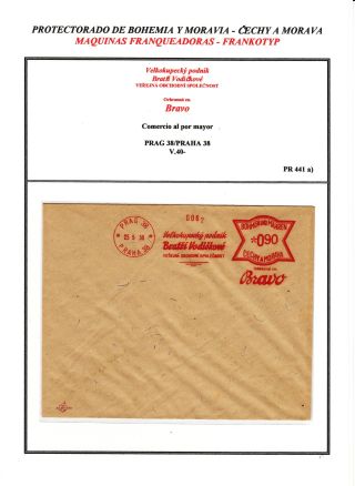 PROTECTORATE OF BOHEMIA AND MORAVIA - METER STAMPS - SPECIMENS – sheet 89