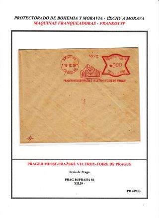PROTECTORATE OF BOHEMIA AND MORAVIA - METER STAMPS - SPECIMENS – sheet 96