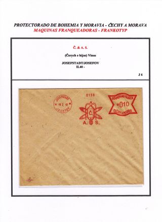 PROTECTORATE OF BOHEMIA AND MORAVIA - METER STAMPS - SPECIMENS – sheet 114