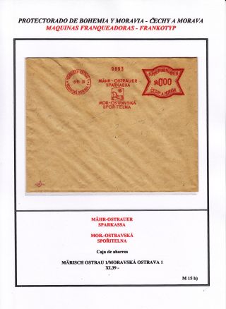 PROTECTORATE OF BOHEMIA AND MORAVIA - METER STAMPS - SPECIMENS – sheet 132