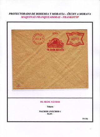 PROTECTORATE OF BOHEMIA AND MORAVIA - METER STAMPS - SPECIMENS – sheet 133