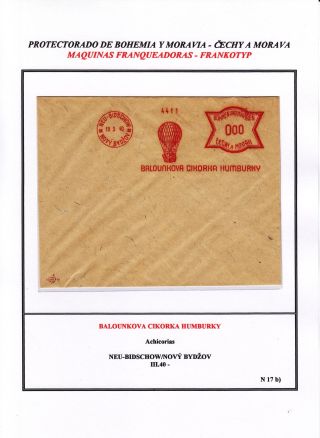 PROTECTORATE OF BOHEMIA AND MORAVIA - METER STAMPS - SPECIMENS – sheet 137