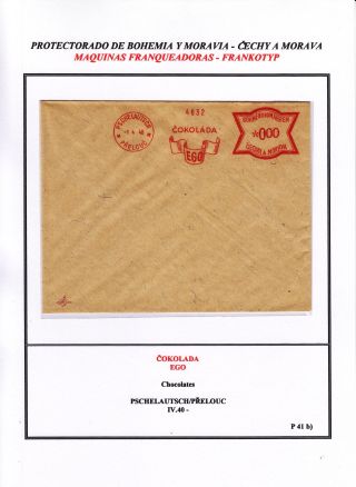 PROTECTORATE OF BOHEMIA AND MORAVIA - METER STAMPS - SPECIMENS – sheet 143