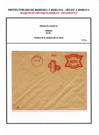PROTECTORATE OF BOHEMIA AND MORAVIA - METER STAMPS - SPECIMENS – sheet 151