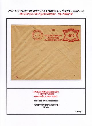 PROTECTORATE OF BOHEMIA AND MORAVIA - METER STAMPS - SPECIMENS – sheet 152