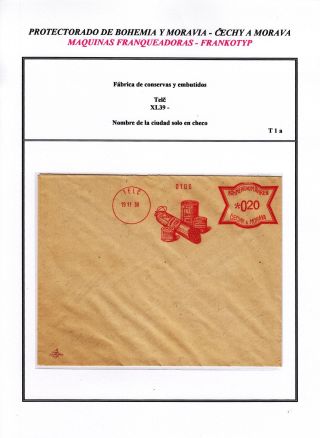 PROTECTORATE OF BOHEMIA AND MORAVIA - METER STAMPS - SPECIMENS – sheet 153