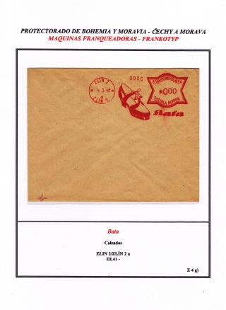 PROTECTORATE OF BOHEMIA AND MORAVIA - METER STAMPS - SPECIMENS – sheet 159