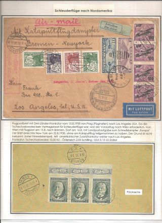 SCHLEUDERFLÜGE UND ZEPPELINPOST DER TSCHECHOSLOWAKEI 1929-1939 – Blatt 5