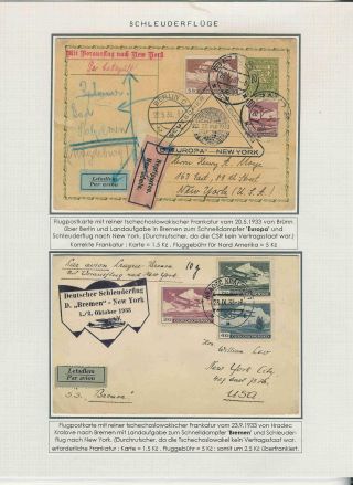 SCHLEUDERFLÜGE UND ZEPPELINPOST DER TSCHECHOSLOWAKEI 1929-1939 – Blatt 7