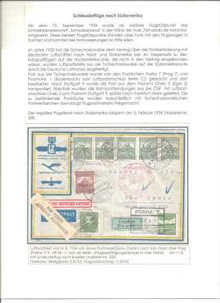 SCHLEUDERFLÜGE UND ZEPPELINPOST DER TSCHECHOSLOWAKEI 1929-1939 – Blatt 14