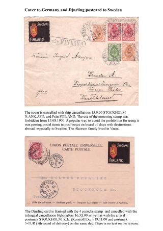 FINSKÁ SMUTEČNÍ ZNÁMKA – list 18
