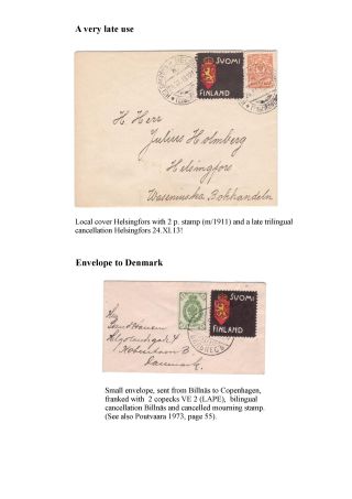 FINSKÁ SMUTEČNÍ ZNÁMKA – list 31