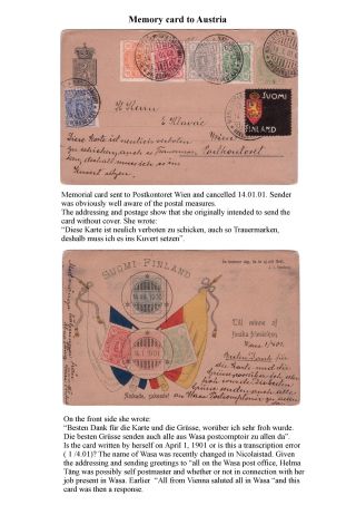 FINSKÁ SMUTEČNÍ ZNÁMKA – list 50