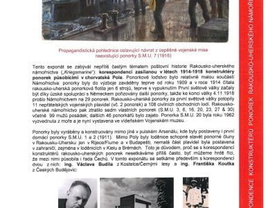 CORRESPONDENCE OF ENGINEERS AND TECHNICIANS CONSTRUCTING AUSTRO-HUNGARIAN SUBMARINES DURING WORLD WAR I