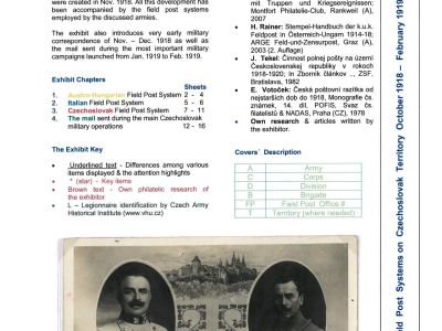 FIELD POST SYSTEMS ON CZECHOSLOVAK TERRITORY OCTOBER 1918 - FEBRUARY 1919