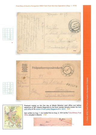 AUSTRO-HUNGARIAN FIELD POST 1914-1918 – sheet 4