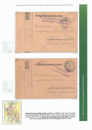 AUSTRO-HUNGARIAN FIELD POST 1914-1918 – sheet 23