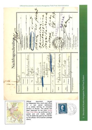 AUSTRO-HUNGARIAN FIELD POST 1914-1918 – sheet 24