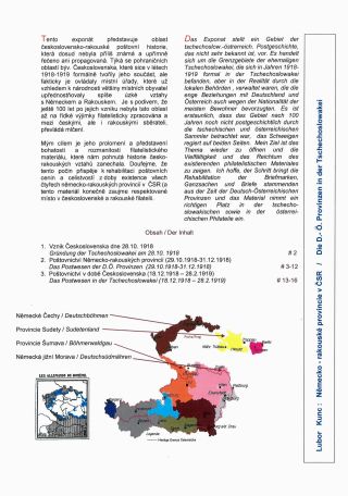 GERMAN PROVINCES IN BOHEMIA AND MORAVIA – sheet 1