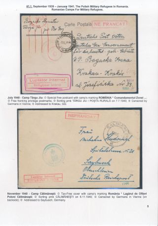 POŠTOVNÍ HISTORIE RUMUNSKA BĚHEM 2. SVĚTOVÉ VÁLKY - MEZINÁRODNÍ SOUVISLOSTI – list 5