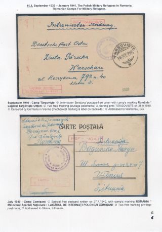 POŠTOVNÍ HISTORIE RUMUNSKA BĚHEM 2. SVĚTOVÉ VÁLKY - MEZINÁRODNÍ SOUVISLOSTI – list 6