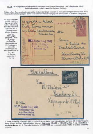 POSTGESCHICHTE VON RUMÄNIEN WÄHREND 2. WELTKRIEG - INTERNATIONALE VERBINDUNGEN – Blatt 19