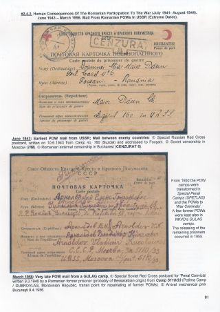 POSTAL HISTORY OF ROMANIA DURING WORLD WAR II - INTERNATIONAL CONNECTIONS – sheet 81
