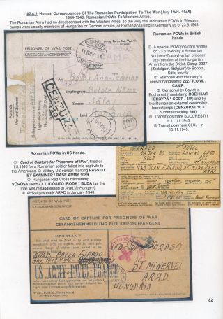 POSTAL HISTORY OF ROMANIA DURING WORLD WAR II - INTERNATIONAL CONNECTIONS – sheet 82
