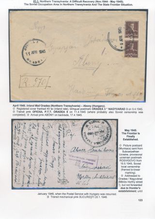 POSTAL HISTORY OF ROMANIA DURING WORLD WAR II - INTERNATIONAL CONNECTIONS – sheet 123