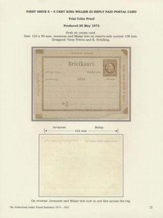 THE NETHERLANDS INDIES POSTAL STATIONERY 1874-1942 – sheet 2