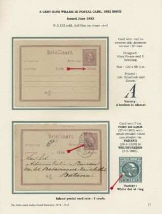 THE NETHERLANDS INDIES POSTAL STATIONERY 1874-1942 – sheet 7