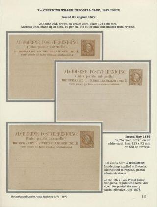 THE NETHERLANDS INDIES POSTAL STATIONERY 1874-1942 – sheet 13